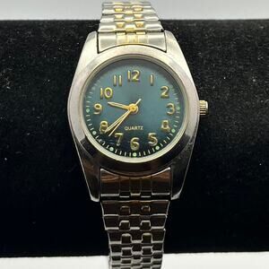 Silver gold watch